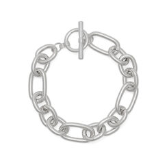 Metallic chain-link bracelet